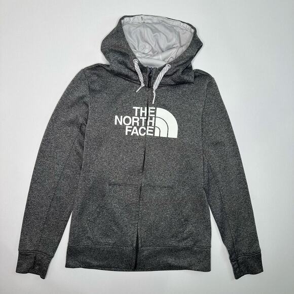 The North Face Jackets & Blazers - The North Face Hooded Full Zip Performance Gray Sweatshirt